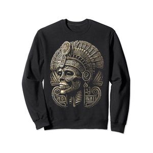 Mexican Mictlantecuhtli Aztec God Of Death Skull Sweatshirt